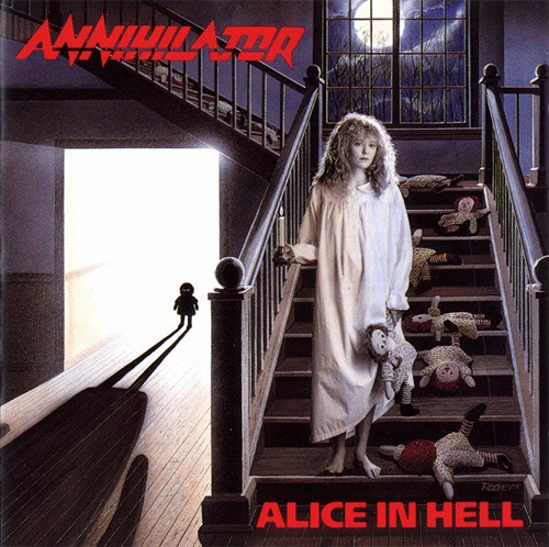 Annihilator Alice in Hell front cover.