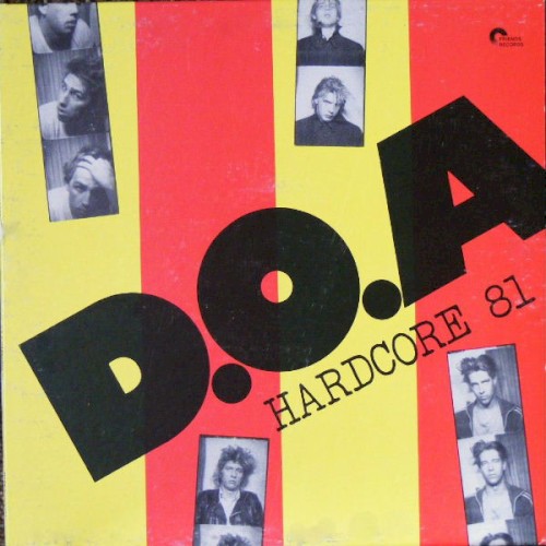D.O.A. Hardcore 81 front cover.